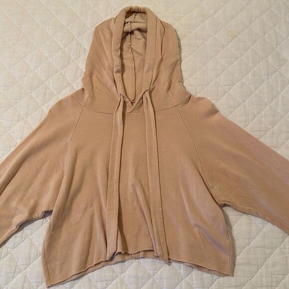 NWOT RARE “Are You Am I” Light Pink/Peach Cropped Hoodie Size XS - Picture 7 of 17